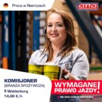 Oferta pracy w Niemczech na magazynie z żywnością od zaraz w Waldenburgu